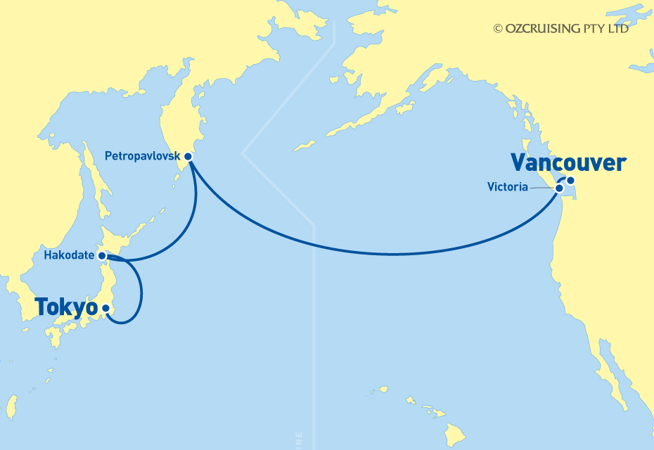 Celebrity Millennium Tokyo to Vancouver - Cruises.com.au