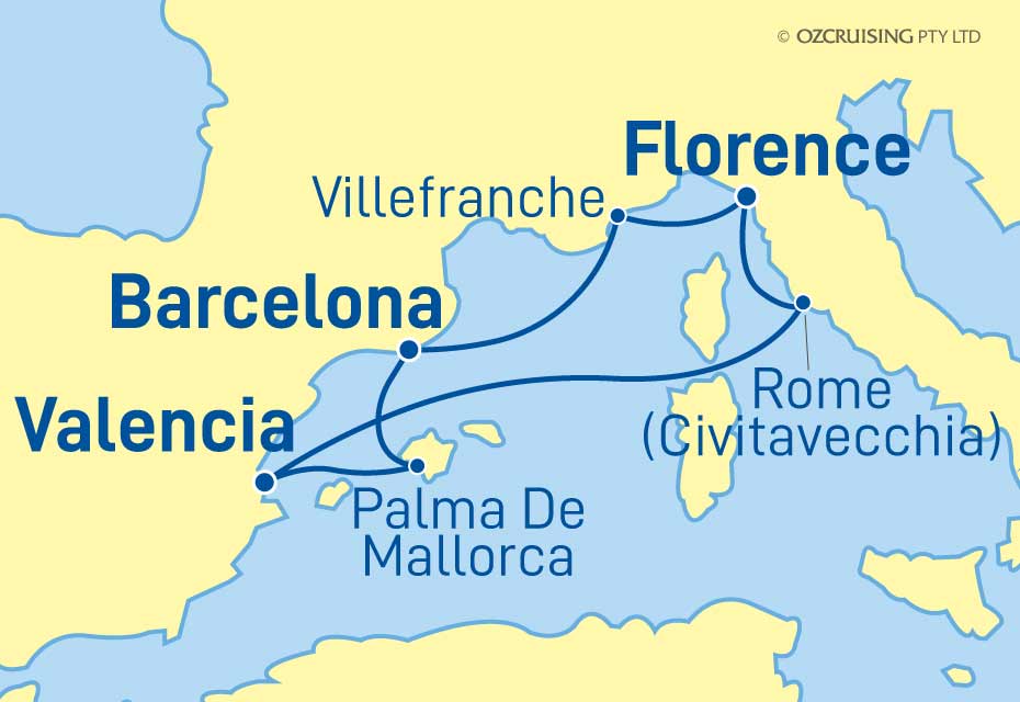 Explorer Of The Seas Spain, France and Italy - Ozcruising.com.au