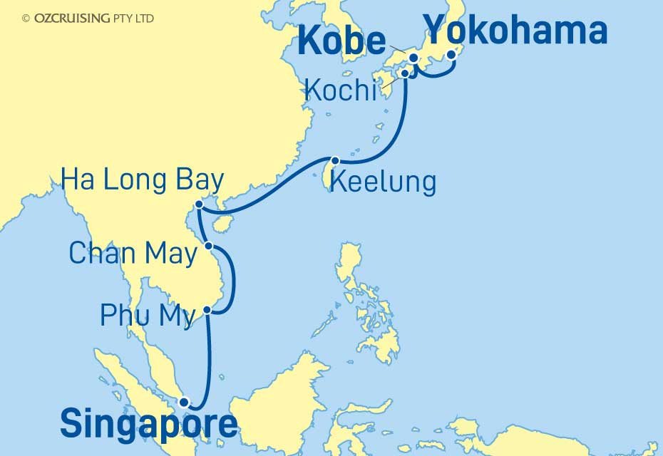 Celebrity Eclipse Yokohama to Singapore - Cruises.com.au