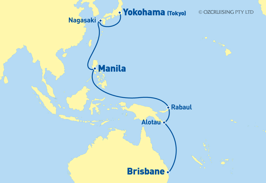 Queen Elizabeth Brisbane to Yokohama - Cruises.com.au