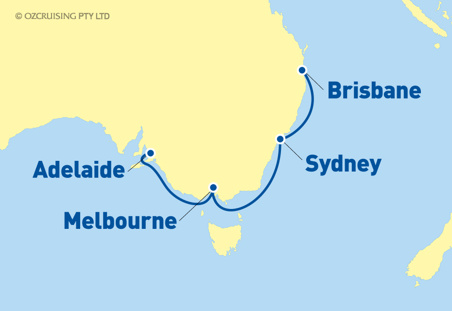 Queen Elizabeth Brisbane to Adelaide - Ozcruising.com.au