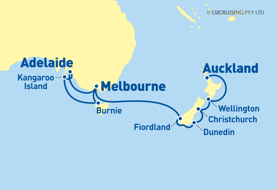 Queen Elizabeth Melbourne to Auckland - Cruises.com.au