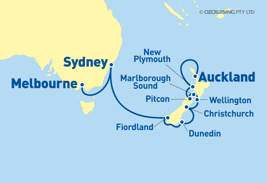 Queen Elizabeth Melbourne to Auckland - Cruises.com.au