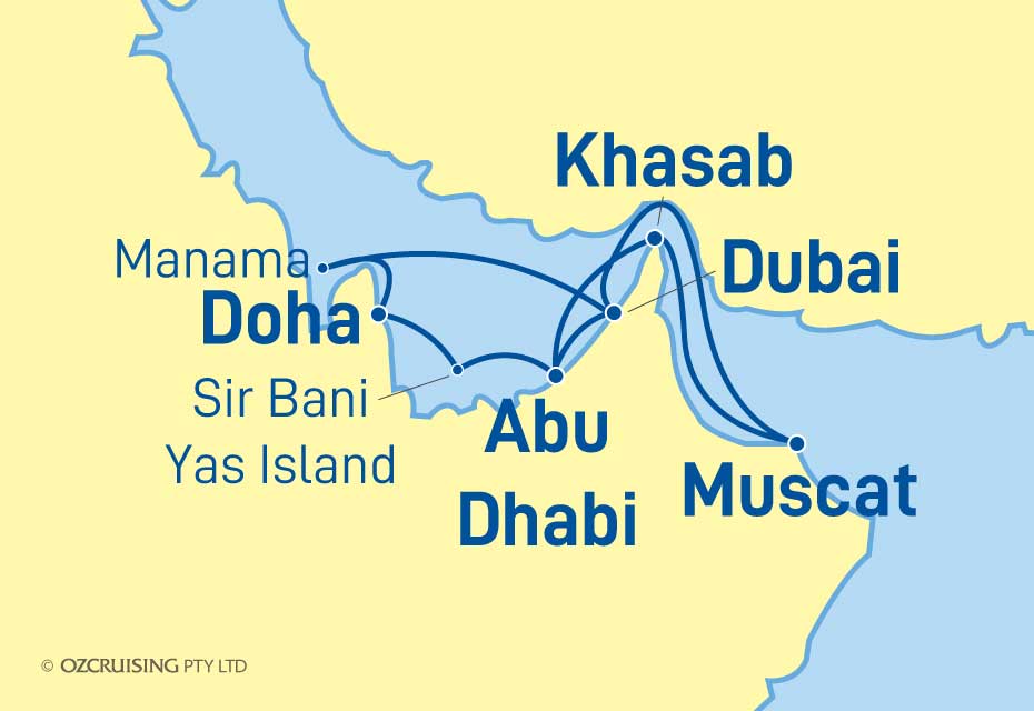 14 Night Middle East Cruise on the Oceana PE024A