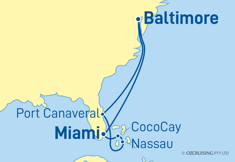 Grandeur Of The Seas Port Canaveral and Bahamas - Cruises.com.au