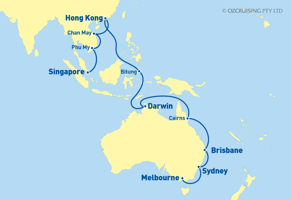 Queen Mary 2 Melbourne to Singapore - Cruises.com.au
