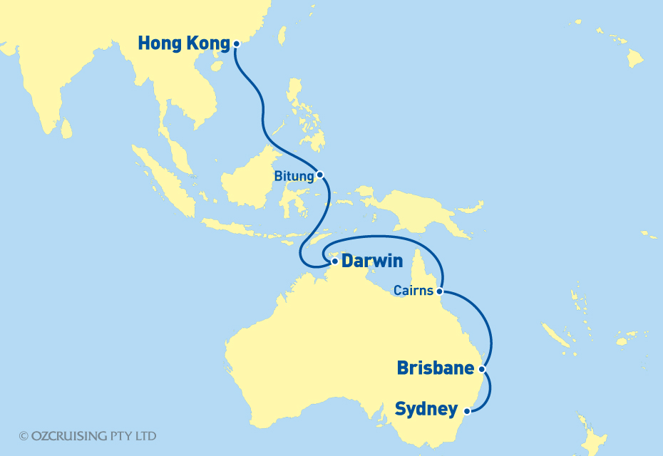 Queen Mary 2 Sydney to Hong Kong - Ozcruising.com.au