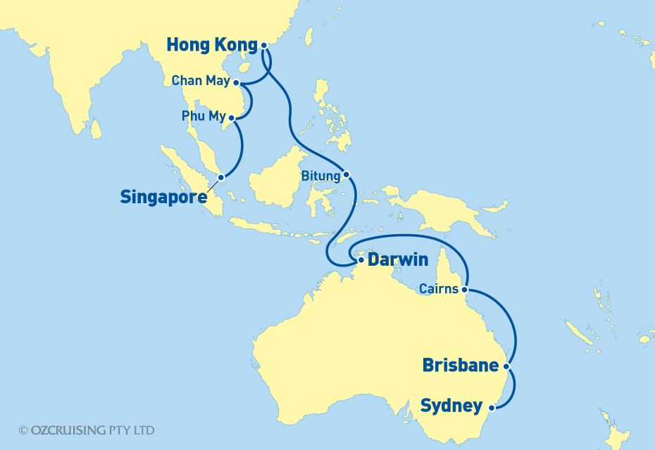 Queen Mary 2 Sydney to Singapore - Cruises.com.au