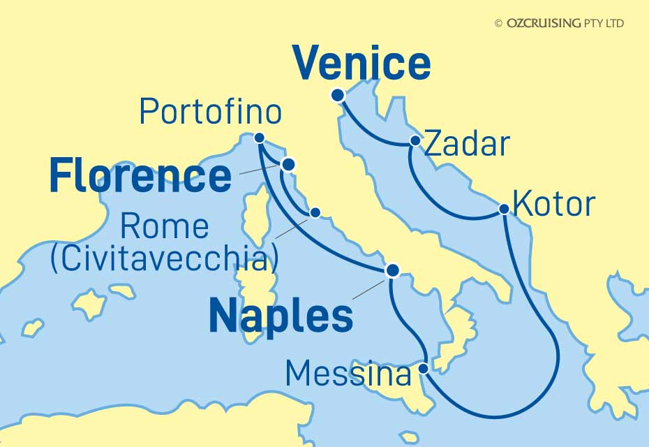 Celebrity Constellation Rome to Venice - Ozcruising.com.au