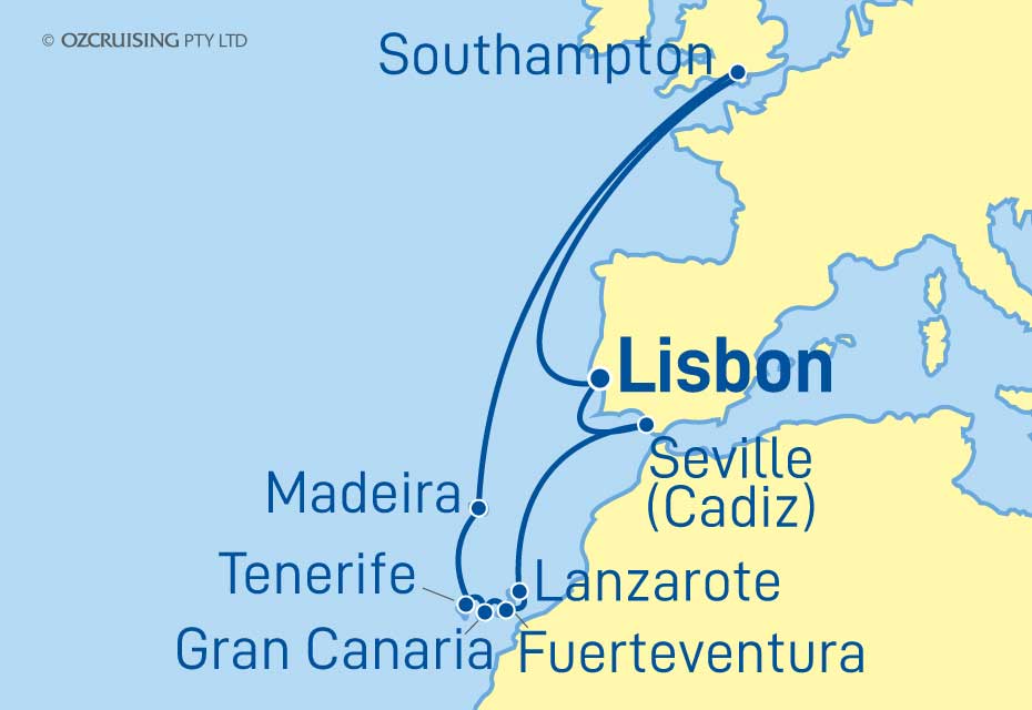 Iona Canary Islands, Spain and Portugal - Ozcruising.com.au