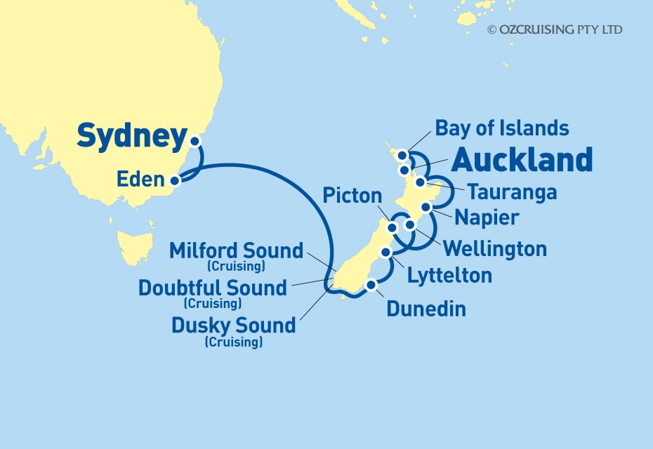 Norwegian Jewel Sydney to Auckland - Ozcruising.com.au