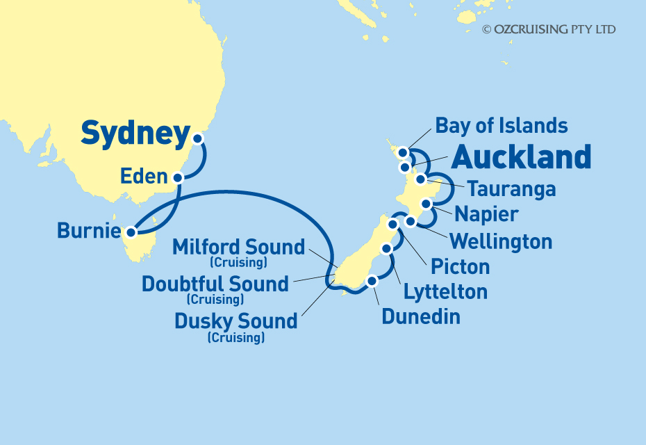 Norwegian Jewel Sydney to Auckland - Ozcruising.com.au