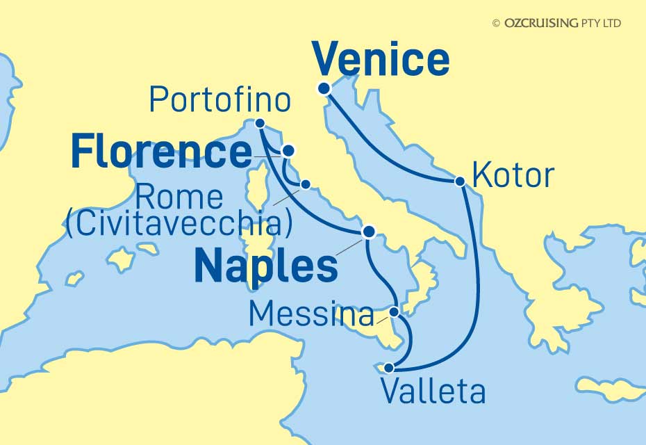 Celebrity Constellation Rome to Venice - Ozcruising.com.au