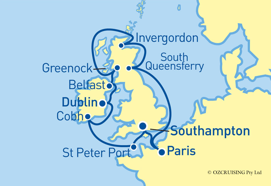 12 Night Ireland and Scotland Cruise on the Crown Princess PC213115A