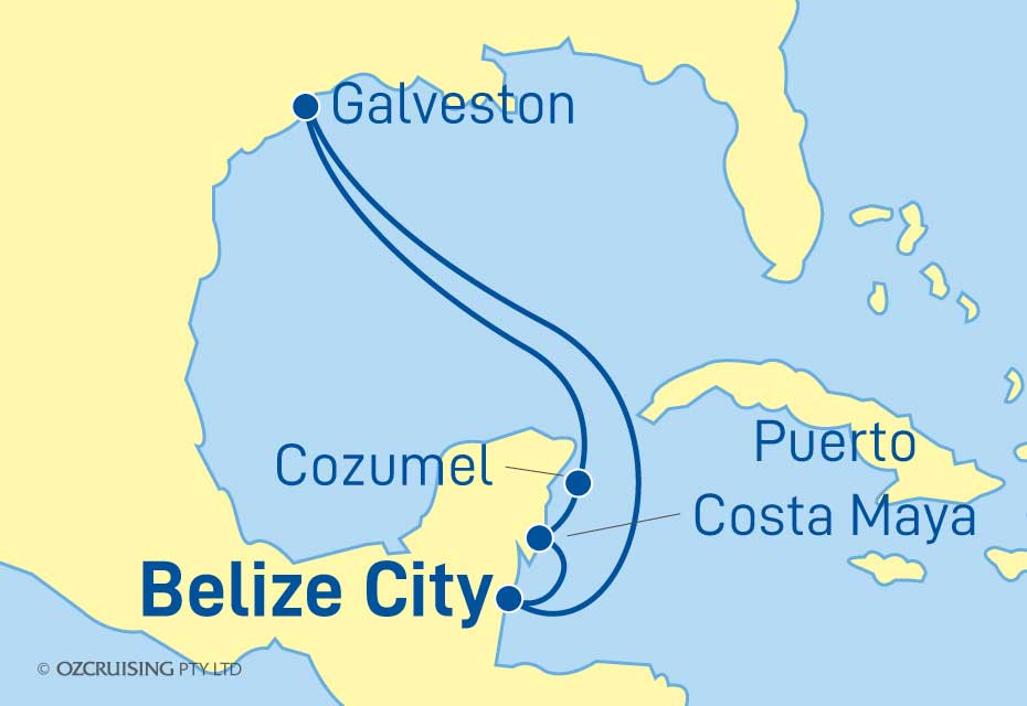 Adventure Of The Seas Mexico and Belize - Cruises.com.au