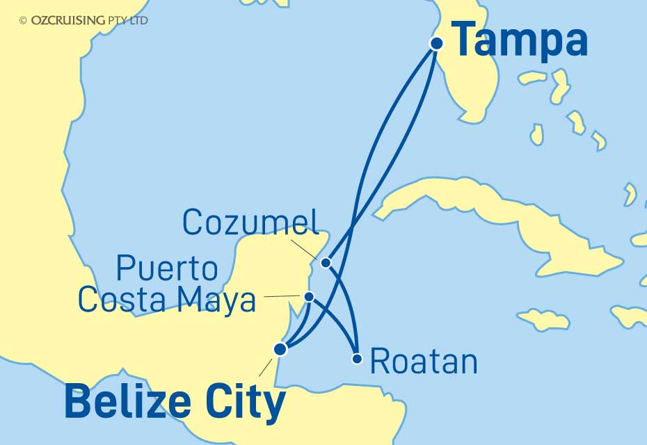 Rhapsody Of The Seas Belize, Mexico and Honduras - Cruises.com.au