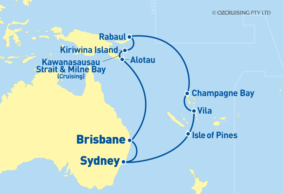 Sapphire Princess South Pacific & PNG - Cruises.com.au