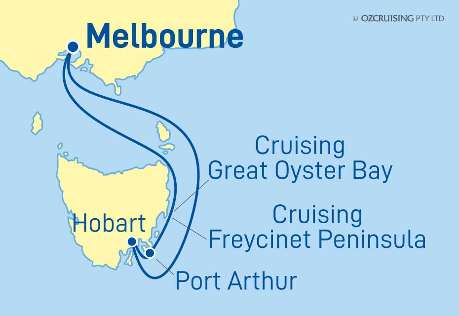 Sapphire Princess Tasmania - Cruises.com.au