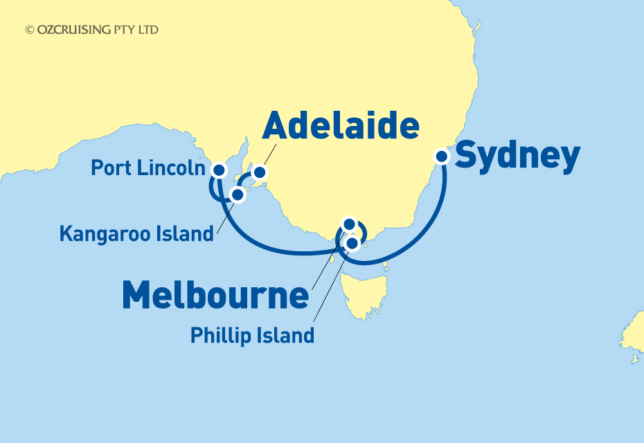 Golden Princess Sydney to Adelaide - Ozcruising.com.au