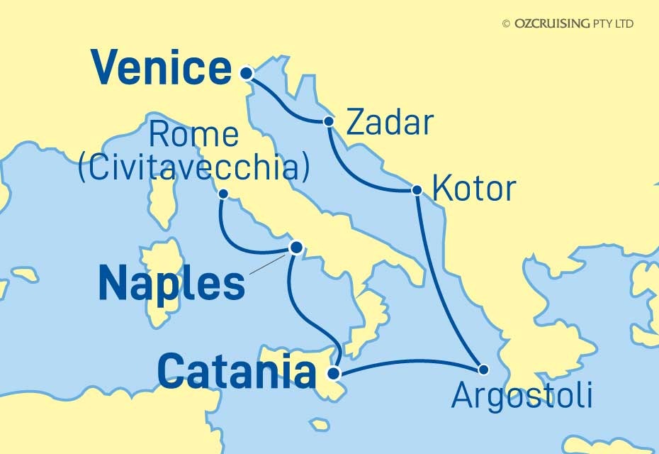 7 Night Italy, Croatia and Montenegro Cruise on the Celebrity Infinity