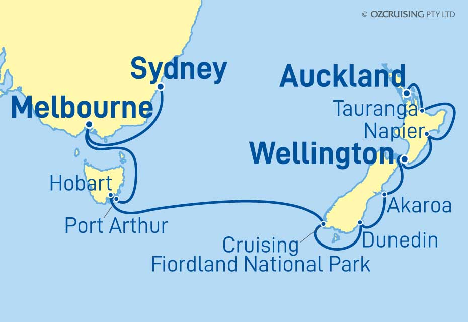 ms Oosterdam Auckland to Sydney - Ozcruising.com.au