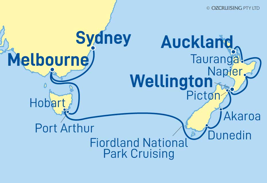 ms Oosterdam Auckland to Sydney - Ozcruising.com.au