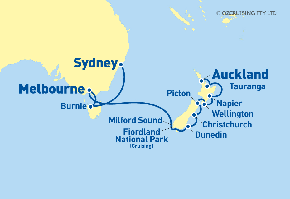 ms Oosterdam Sydney to Auckland - Cruises.com.au