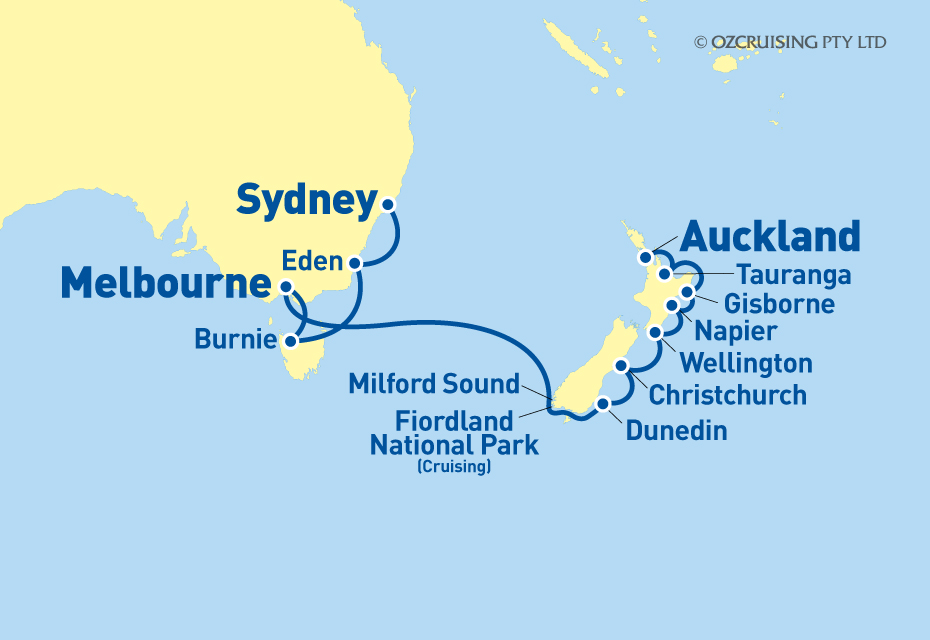 ms Oosterdam Sydney to Auckland - Cruises.com.au