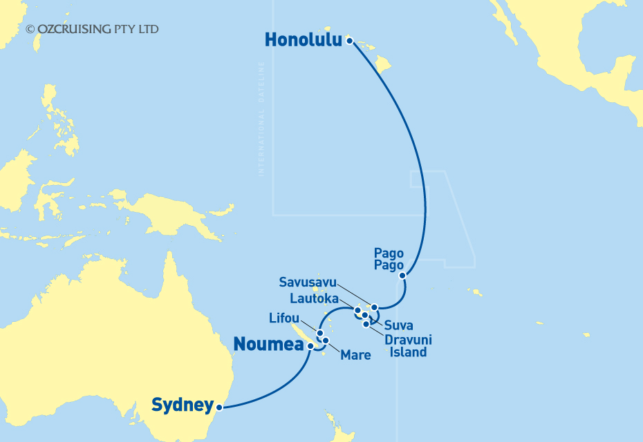 ms Oosterdam Sydney to Honolulu - Cruises.com.au