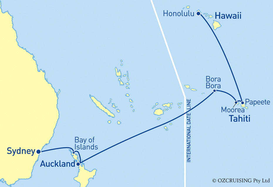 Serenade Of The Seas Honolulu to Sydney - Ozcruising.com.au