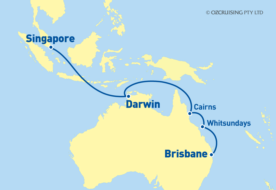 Radiance Of The Seas Singapore to Brisbane - Ozcruising.com.au
