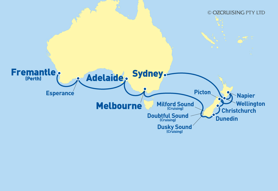 Serenade Of The Seas New Zealand - Ozcruising.com.au