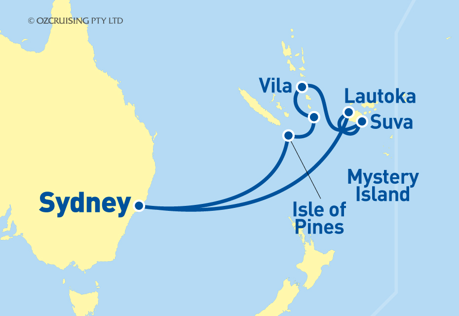 Voyager Of The Seas South Pacific / Fiji - Ozcruising.com.au