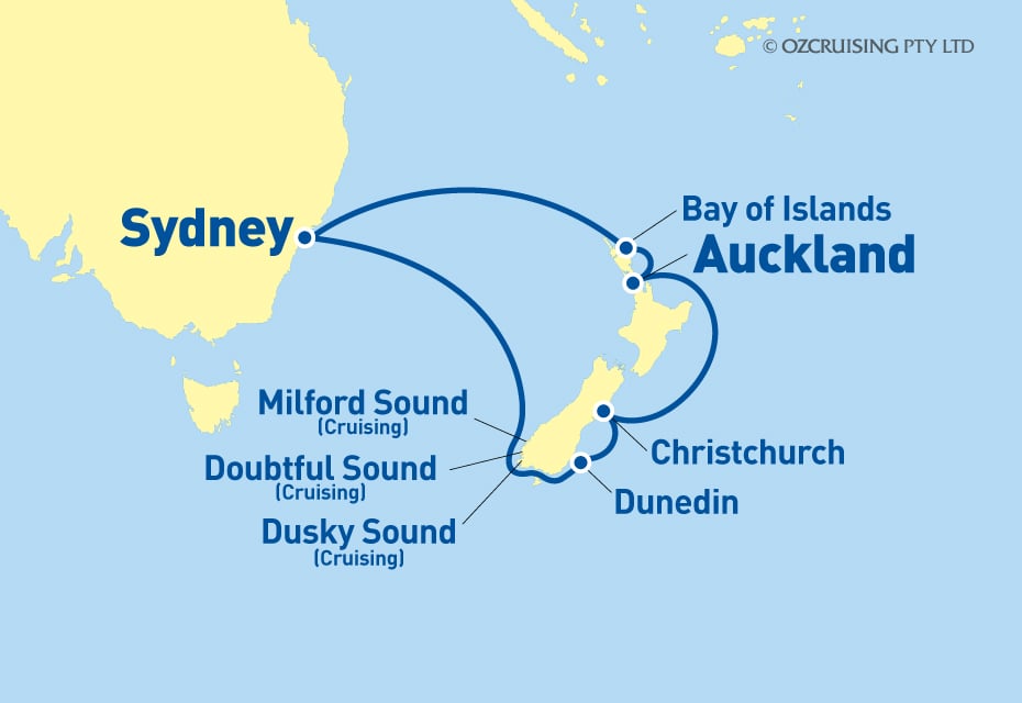 Serenade Of The Seas New Zealand - Ozcruising.com.au