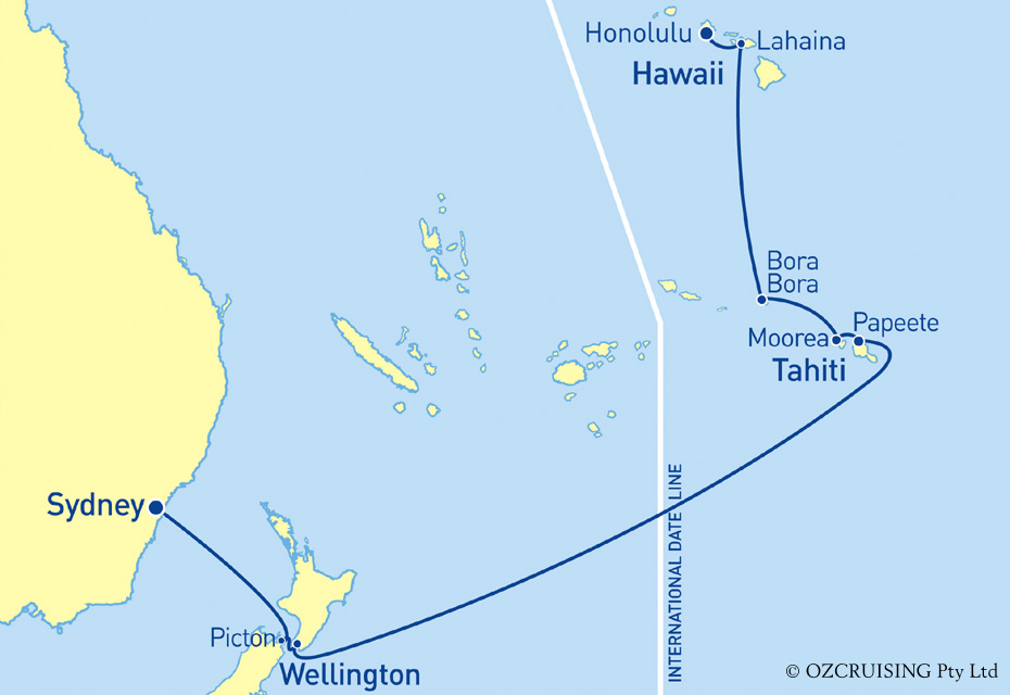Serenade Of The Seas Sydney to Honolulu - Ozcruising.com.au