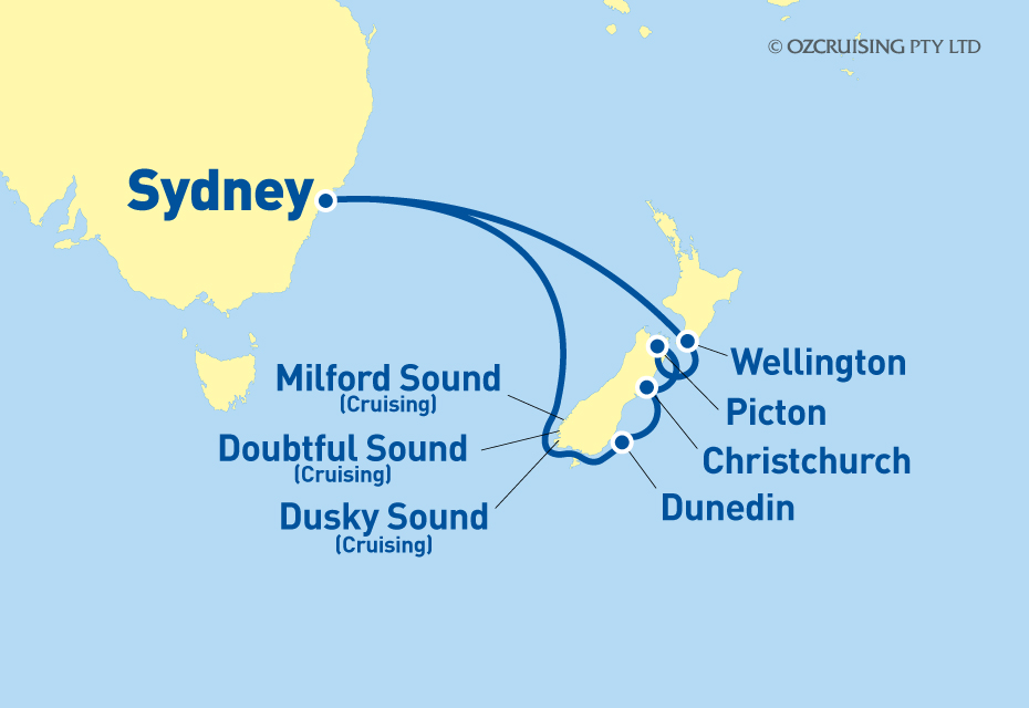 10 Night New Zealand Cruise on the Serenade Of The Seas SR21JAN21
