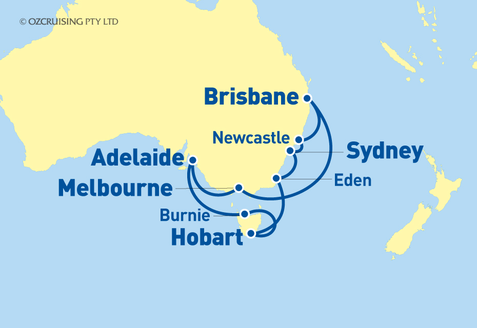 Sea Princess Tasmania and East Coast - Cruises.com.au
