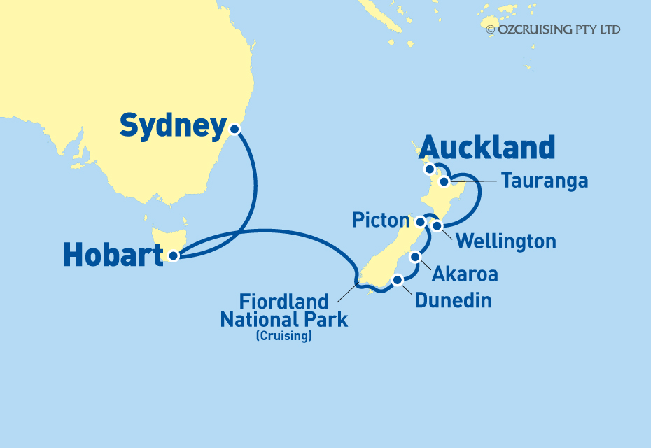 Regal Princess Sydney to Auckland - Ozcruising.com.au