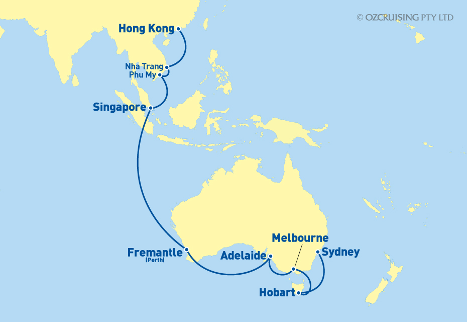 21 Night Sydney to Hong Kong Cruise on the Majestic Princess - PC8107