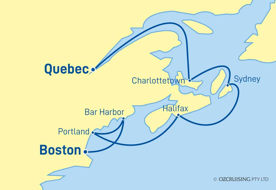 7 Night Quebec City to Boston Cruise on the Norwegian Gem - NC24-GEM ...