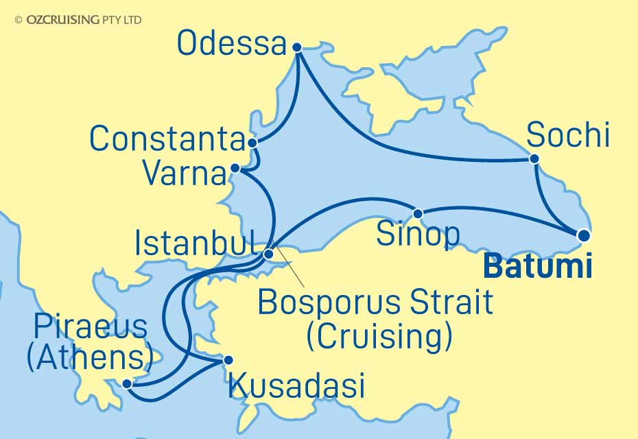 Azamara Pursuit Bulgaria, Romania, Ukraine and Turkey - Cruises.com.au