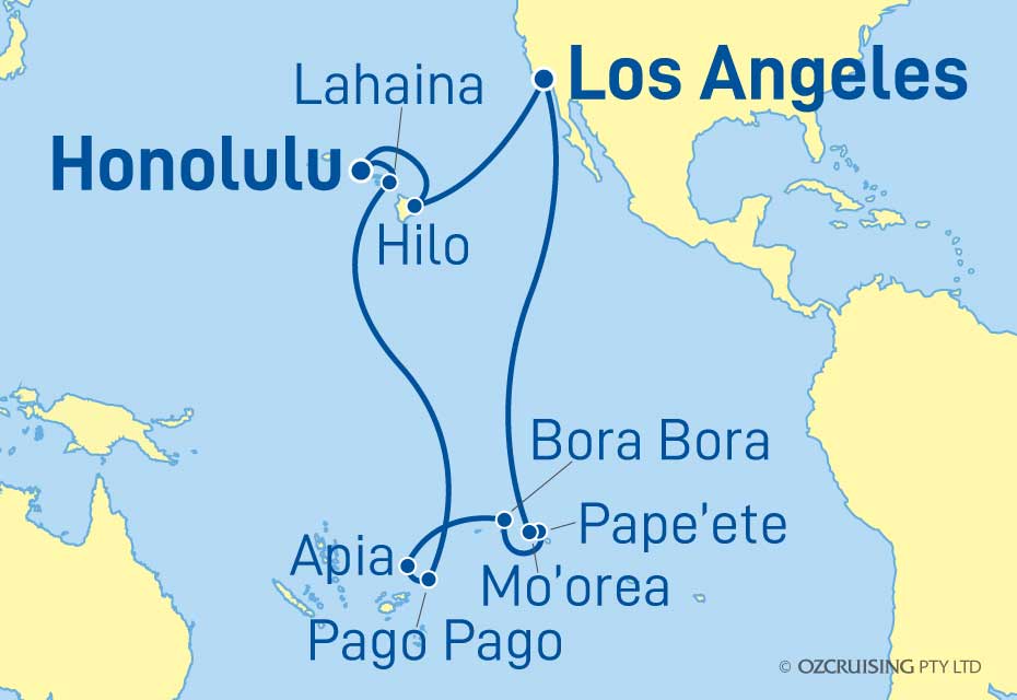 Star Princess Hawaii, Samoa and Tahiti - Ozcruising.com.au