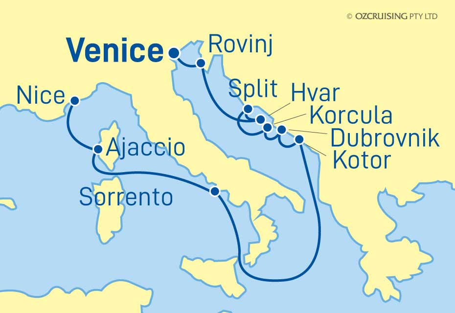 Azamara Quest Venice to Nice - Ozcruising.com.au