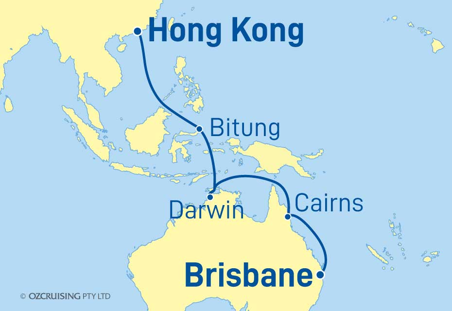 Queen Mary 2 Brisbane to Hong Kong - Cruises.com.au