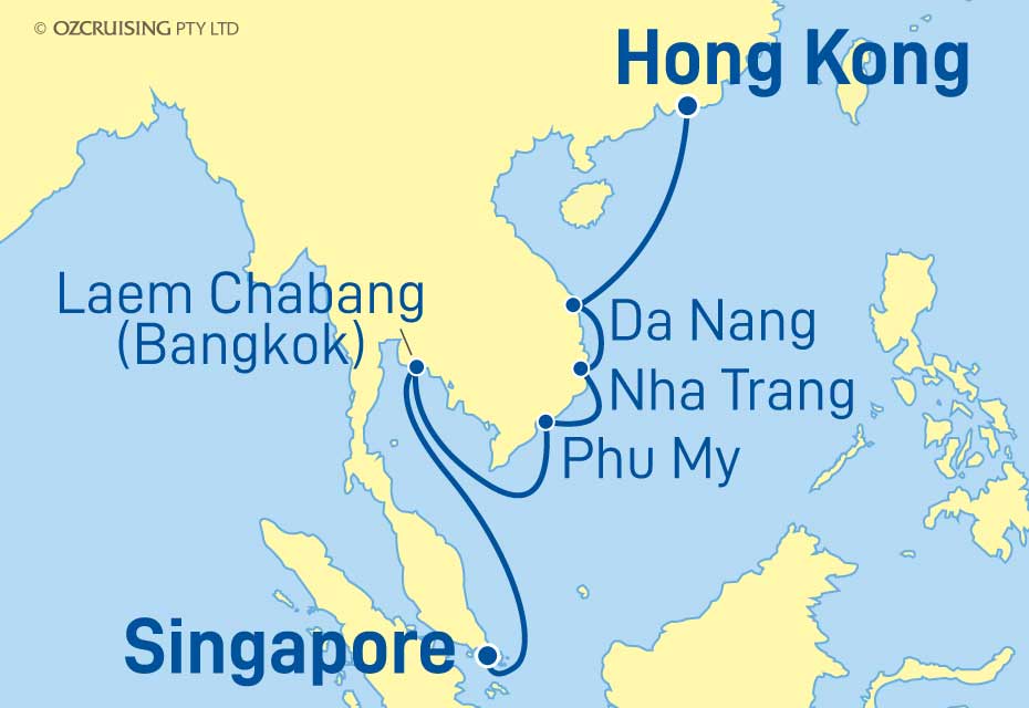 10 Night Singapore to Hong Kong Cruise on the Quantum of the Seas