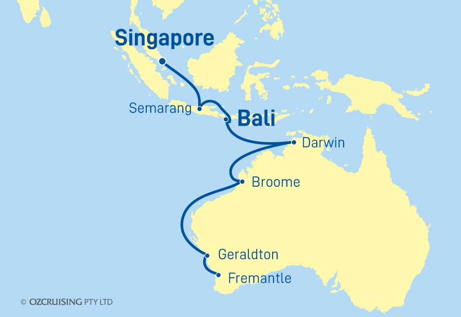 Vasco da Gama Fremantle to Singapore - Ozcruising.com.au