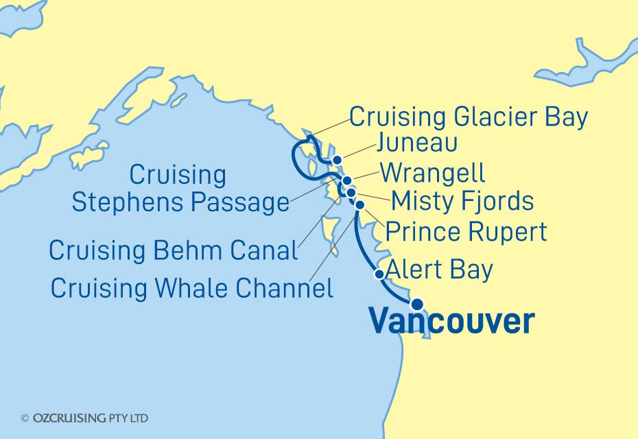 Seabourn Quest Juneau to Vancouver - Ozcruising.com