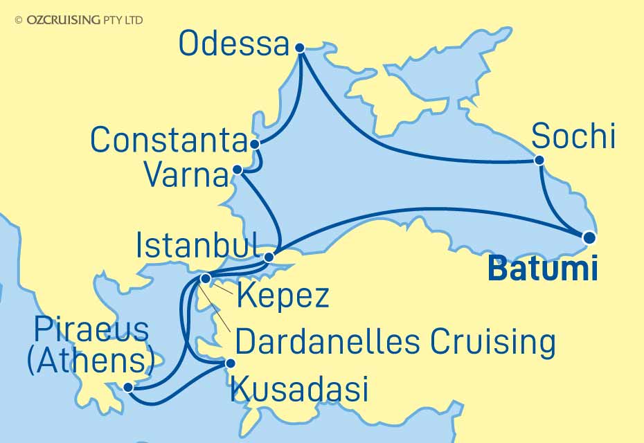 Azamara Journey Bulgaria, Romania, Ukraine and Turkey - Cruises.com.au