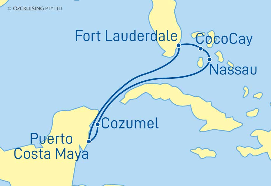Allure Of The Seas Bahamas and Mexico - Ozcruising.com.au