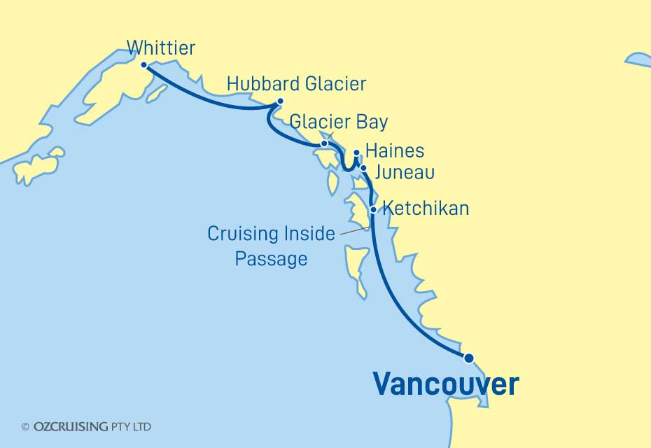ms Noordam Whittier to Vancouver - Cruises.com.au